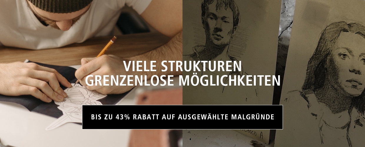 Nur für kurze Zeit: Bis zu 43% Rabatt auf Papiere & Malgründe!